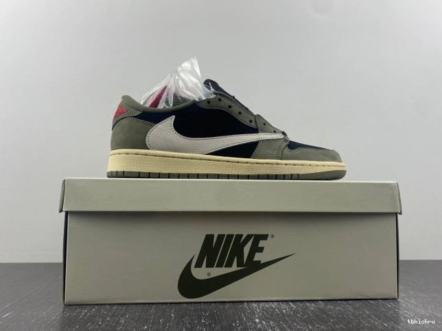 Cheap TBkick LOW SCOTT 1 SP OLIVE' TRAVIS X DM7866-002 AIR JORDAN OG 'BLACK 0724